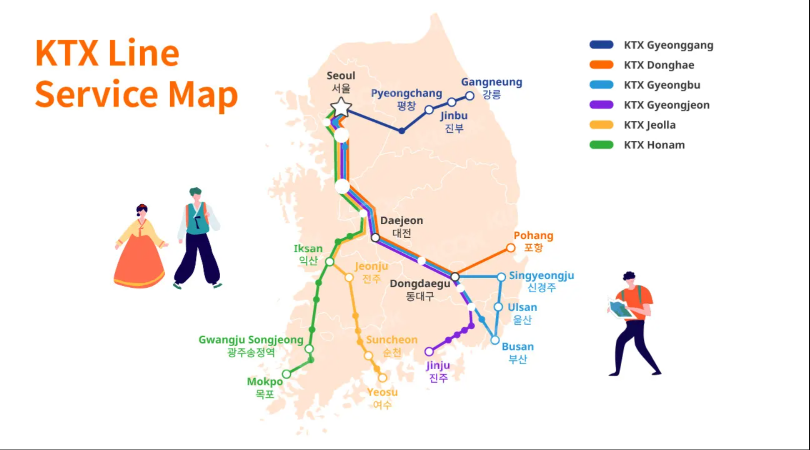 Сколько ехать от сеула до пусана. Seoul KTX Maps. Велодорожка Сеул Пусан. KTX Map километра. Сеул Пусан поезд маршрут.